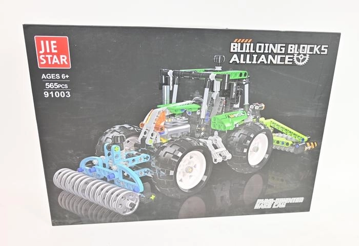 Tractor Building Set with Implements – 565 Pieces