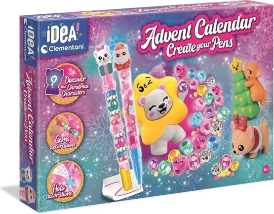 Adventni koledar Clementoni Idea Art – ustvari svoja pisala