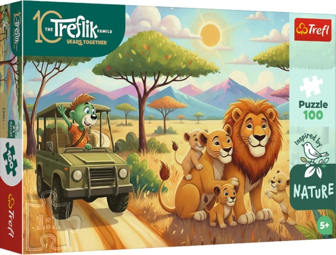 Sestavljanka 100 kosov – levi – RODZINA TREFLIKÓW – Trefl