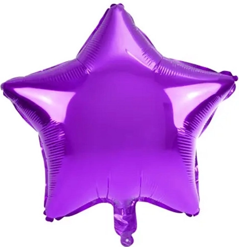 Folijski balon zvezda velika vijolična