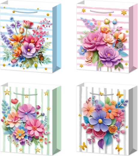 Darilna vrečka S s šopkom