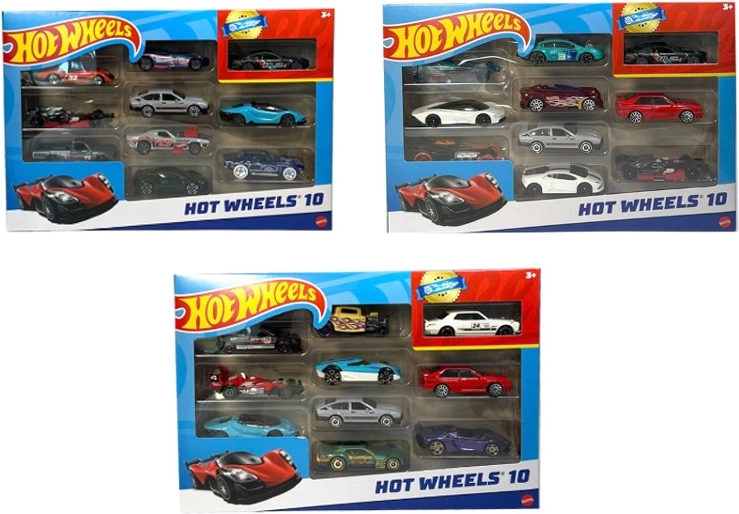 Hot Wheels komplet avtomobilčkov 10 kosov