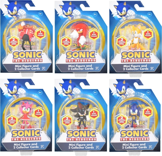 Sonic mini figurica z 2 zbirateljskima kartama