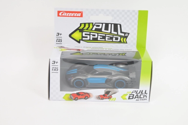 Carrera Pull Speed hyperavto 1:43 antracitno moder
