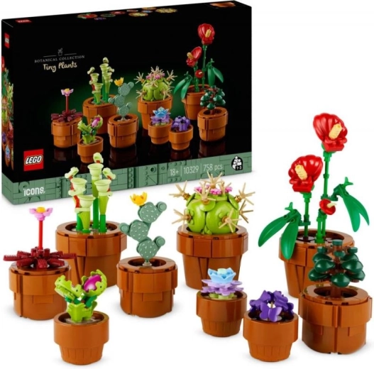 LEGO Botanicals male rastline 10329 – dekorativne sobne rastline iz kock