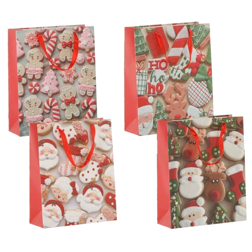 Božična darilna vrečka XMAS 30 × 42 × 12 cm