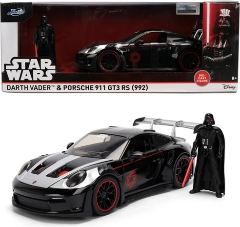Jada Star Wars Porsche 911 GT3 RS 1:24 s figurico Dartha Vaderja - 1 kos