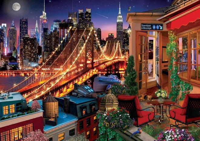Sestavljanka ART PUZZLE Brooklyn z terase 1500 koščkov