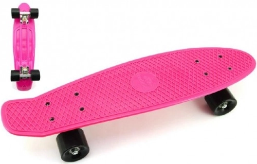 Pennyboard 60 cm s kovinskimi osmi in nosilnostjo 90 kg – Rožnata