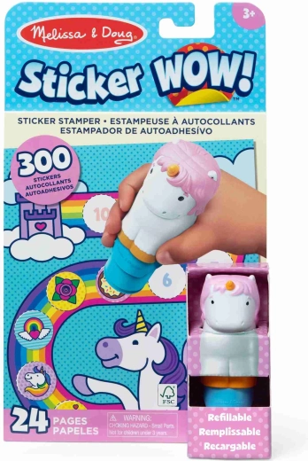 Melissa & Doug Sticker WOW čarobne nalepke, različni motivi – 1 kos