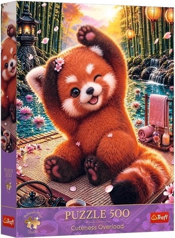 Trefl puzzle 500 Premium Plus – Cuteness Overload: Charming Red Panda