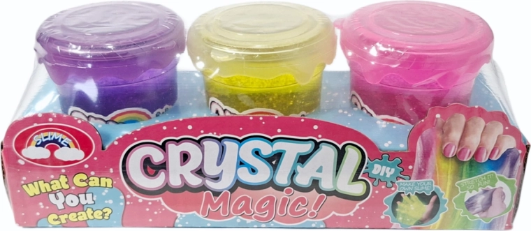 Slime – komplet 3 barvnih lončkov