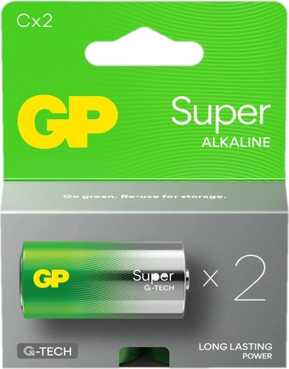 Alkalna baterija C LR14 GP Super, 2 kos