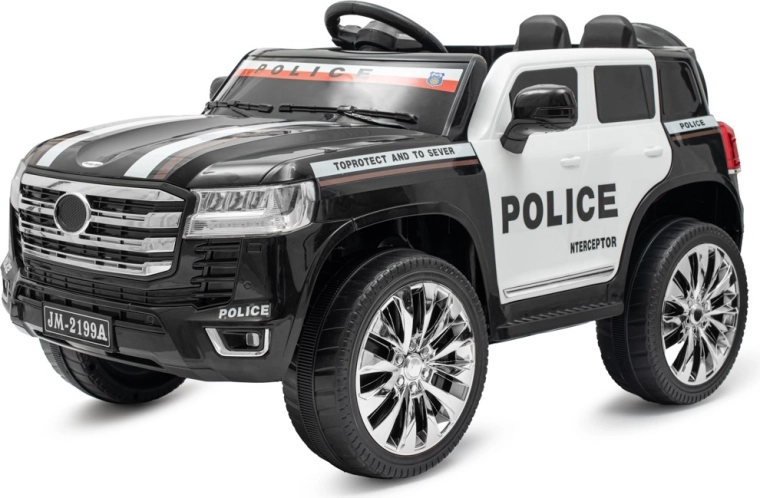 Baby Mix policijski električni avto 4x4 črn
