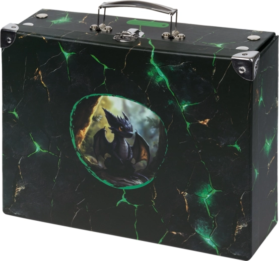 Zložljivi šolski kovček s kovinskimi ojačitvami Zmaji BAAGL