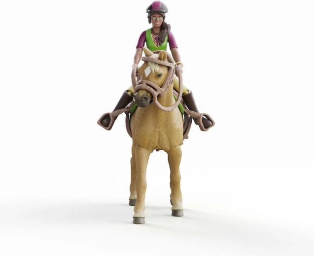 Schleich Horse Club Sarah in kobilica Mystery – jahalni set