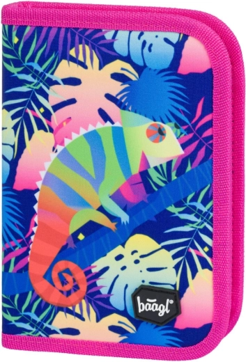 BAAGL single-compartment school pencil case Chameleon