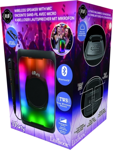 Lexibook Bluetooth karaoke zvočnik z mikrofonom