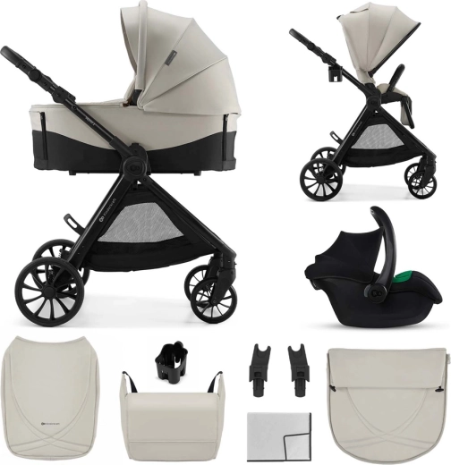 Kinderkraft kombiniran otroški voziček Vesto 2 3v1 beige