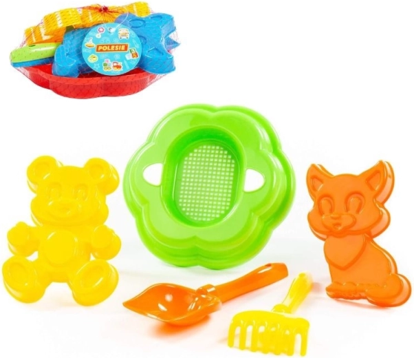 Set za peskovnik z velikim sitom in modelčki