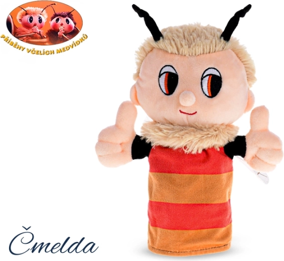Plišasta ročna lutka Čmelda – Zgodbe čebeljih medvedkov, 24 cm