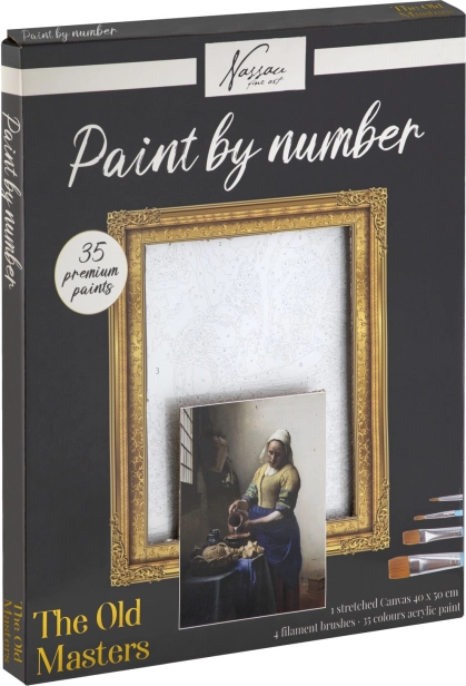 Slikanje po številkah na platno Milk Made 40 × 50 cm