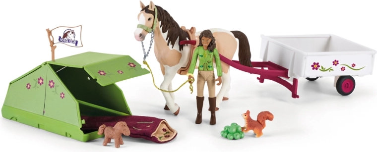 Schleich Horse Club Sarah s klisno pinto za kampiranje