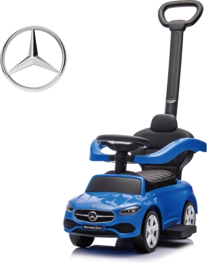 Milly Mally poganjalec z vodilnim ročajem Mercedes-Benz C-Class Deluxe, moder