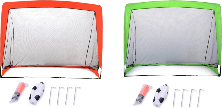 SPORTO Prenosni zložljivi nogometni gol z dodatki 120 × 90 cm