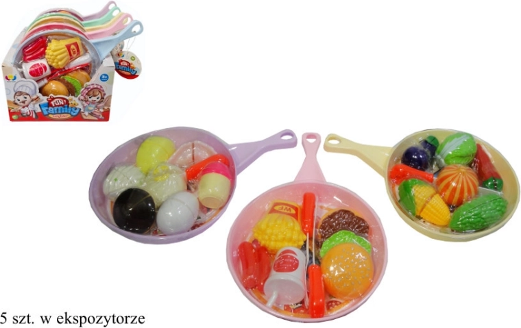 Igralna ponev s živili za male kuharske mojstre