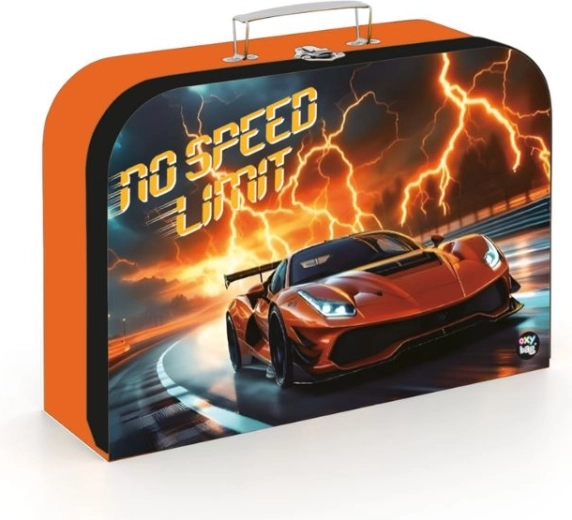 Otroški laminatni kovček z motivom avtomobila 34 cm