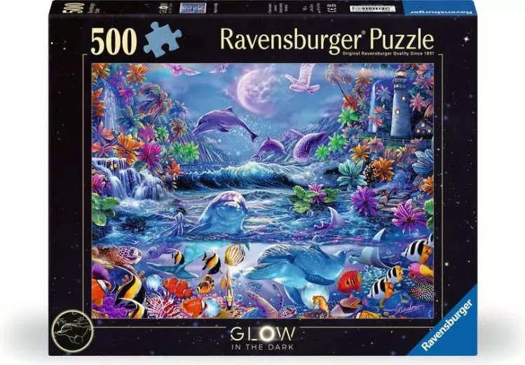 Ravensburger svetleča sestavljanka Čarobnost mesečine 500 kosov