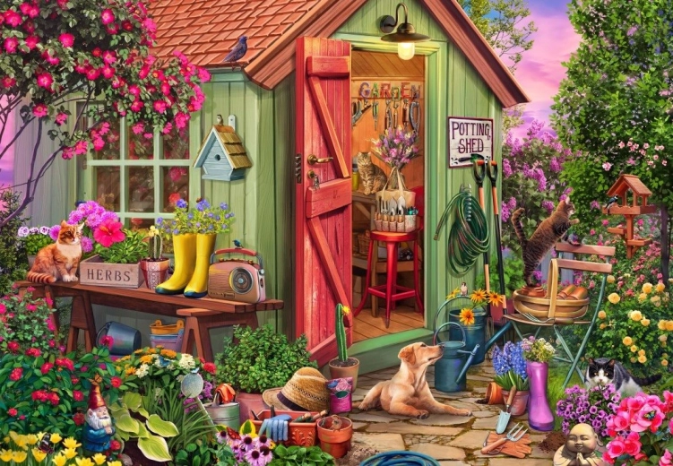 Bluebird sestavljanka Vrtna hišica 1000 kosov