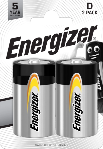 Alkalne baterije D ENERGIZER Everyday, 1,5 V (2 kos)