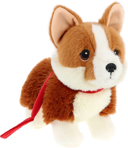 Plišasti corgi na povodcu Keeleco, 23 cm