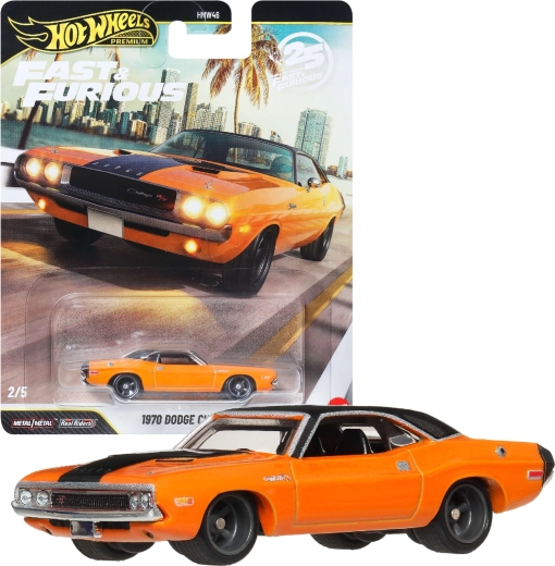 Hot Wheels Premium Fast & Furious 1970 Dodge Challenger R/T - 1 kos