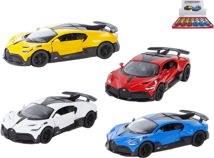 Kovinski model avtomobila Bugatti Divo z vzvratnim pogonom Kinsmart