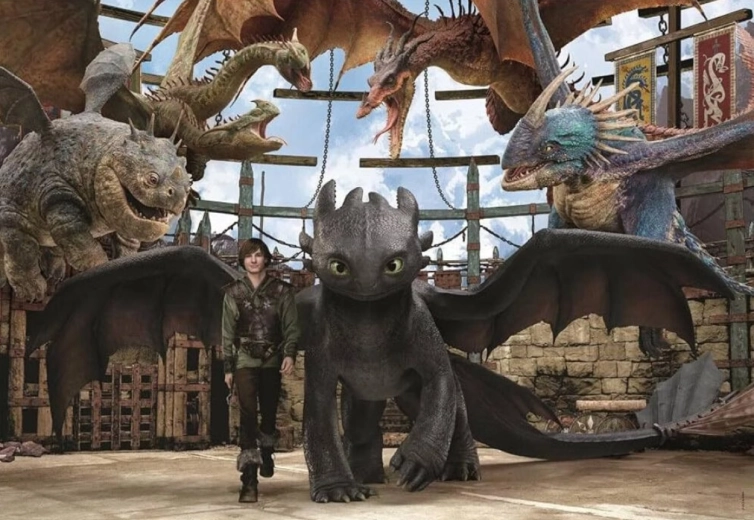 Clementoni puzzle Kako izuriti zmaja – Ekipa, 104 koščki