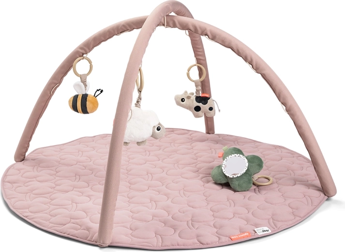 Aktivna igralna podloga Done by Deer Tiny farm – Rožnata