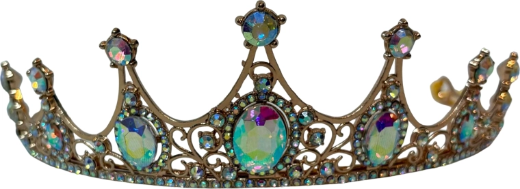 ROŽNATA naglavna obroba Enchanted Tiara