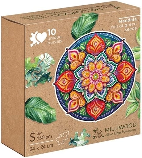 Milliwood Peace Harmony mandala upanja – lesene sestavljanke 150 kosov