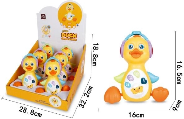 Igriva račkica s svetlobo in zvokom