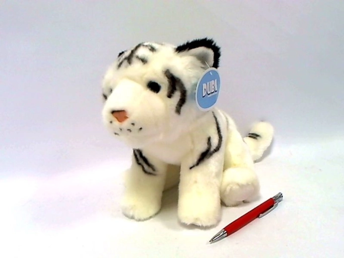 Beli plišasti tiger 25 cm