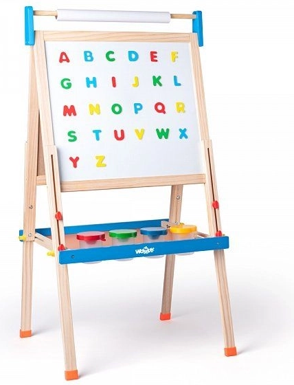 Otroška dvostranska magnetna in kredna tabla