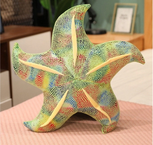 Plišasta zelena zvezda blazina 20 cm