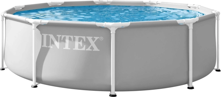 Intex vrtni bazen z okvirno konstrukcijo 305 × 76 cm siv