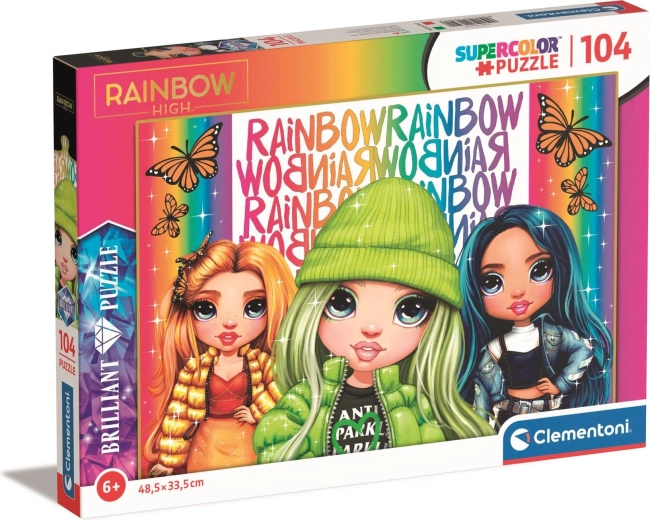 Brilliant Puzzle Rainbow High: Poppy, Jade and Skyler 104 Pieces