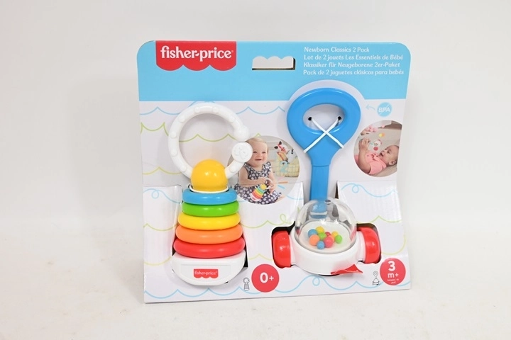 Fisher-Price set ropotuljice in grizala, 2 kosa