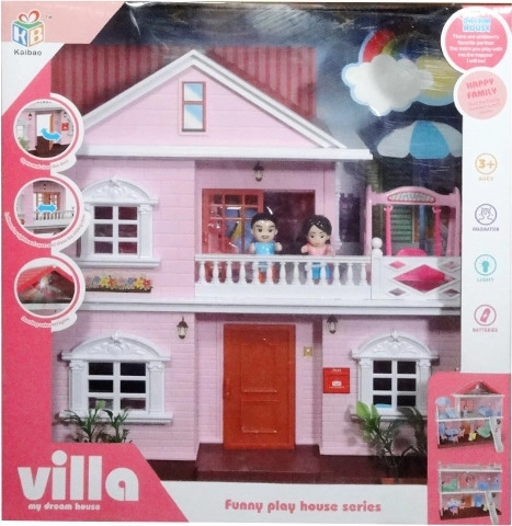Plastic playhouse with play accessories