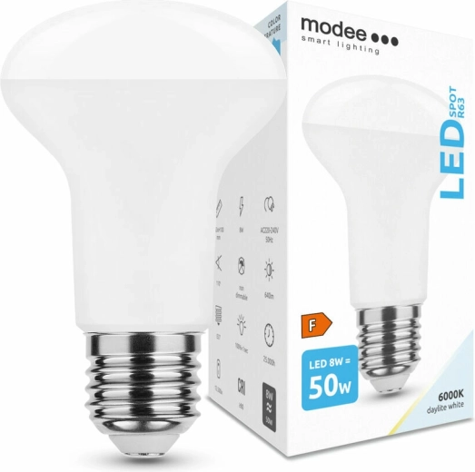 LED žarnica E27 8W hladno bela MODEE Smart Lighting R63